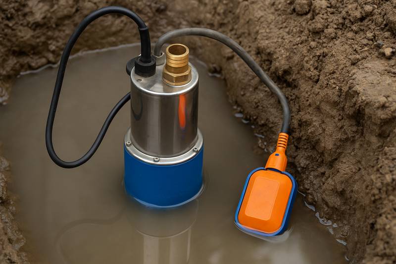 Pompa Sommersa Bacoeng 12V, 4800 L/H, Prevalenza 6m, Per Irrigazione, Barche E Agricoltura